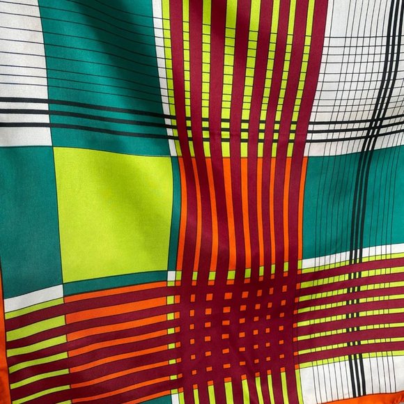 Aqua Sheen Water Repellent Vintage Scarf - Picture 2 of 15